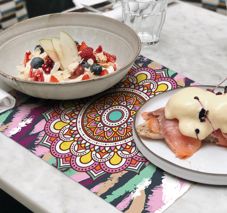 Bordstabletter lively mandala element - Tenstickers