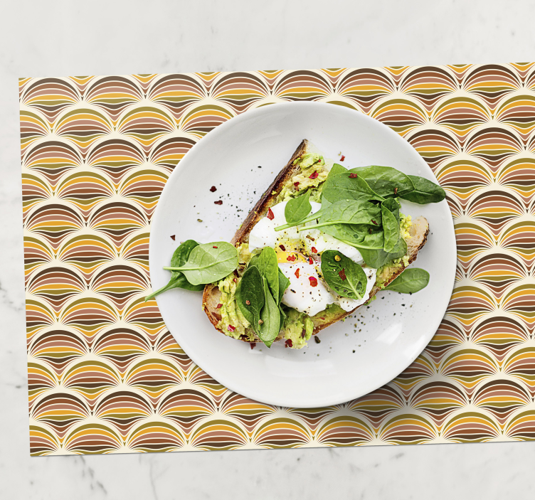 Bordstabletter med böljande vågmönster - Tenstickers