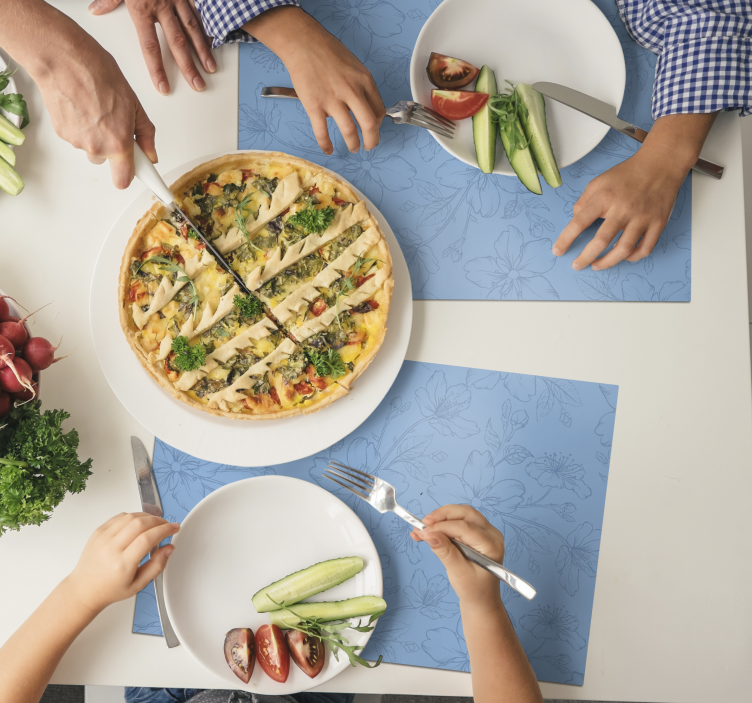 Bordstabletter med botanisk inspirerad yta - Tenstickers