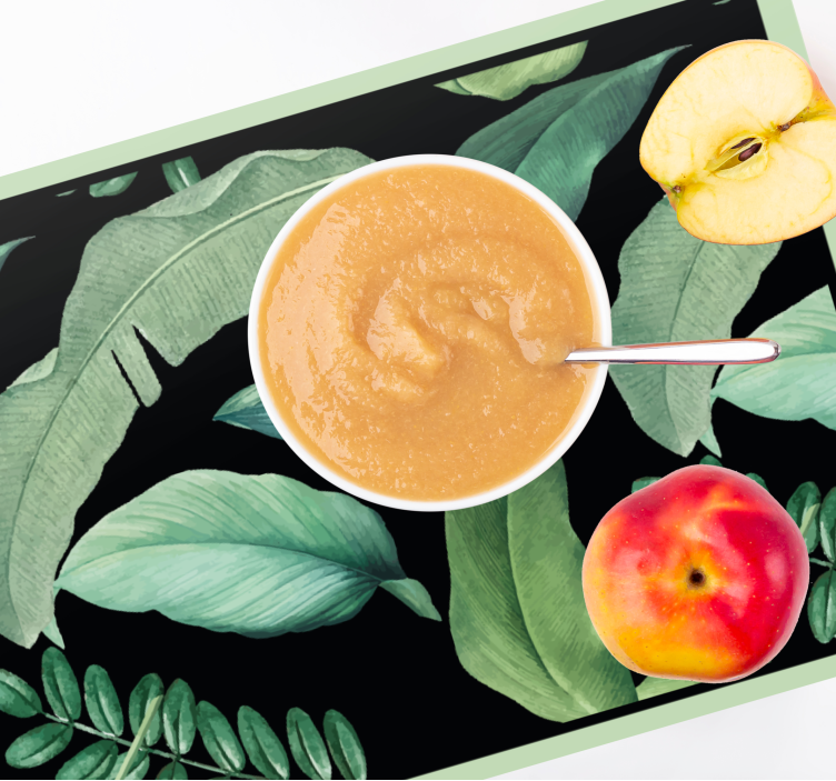 Bordstabletter med lövmotiv - Tenstickers