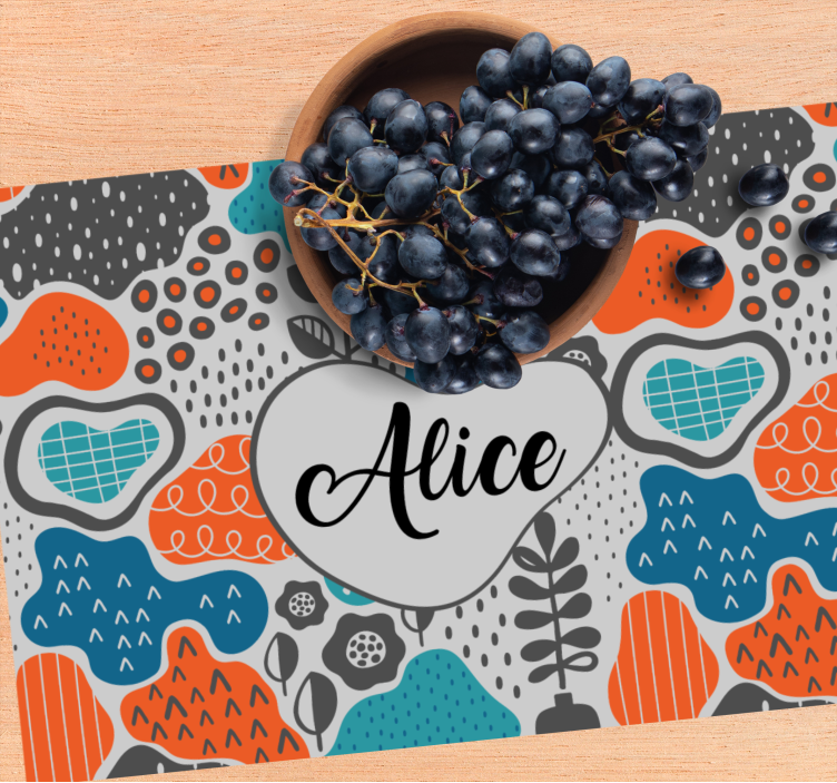 Bordstabletter med namn fantasifull namndesign - Tenstickers