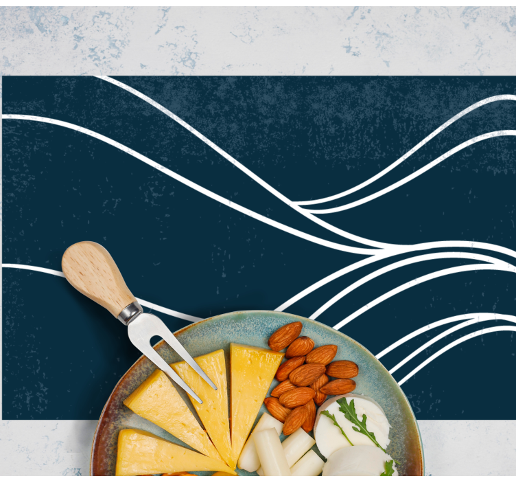 Bordstabletter modernt elegant vågmönster - Tenstickers