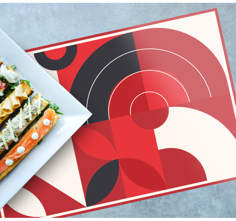 Bordstabletter modernt livliga geometriska former - Tenstickers