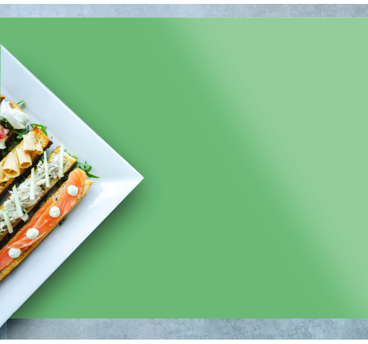 Bordstabletter modernt slank grön fat - Tenstickers