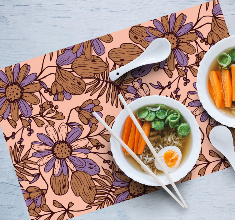 Bordstabletter original blommig inspirerad yta - Tenstickers