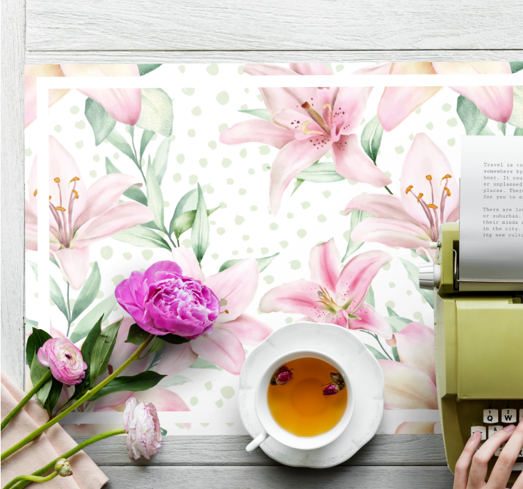 Bordstabletter original blomsterliljearrangemang - Tenstickers