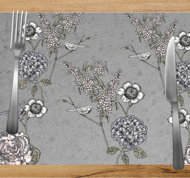 Bordstabletter original botanisk accentelement - Tenstickers