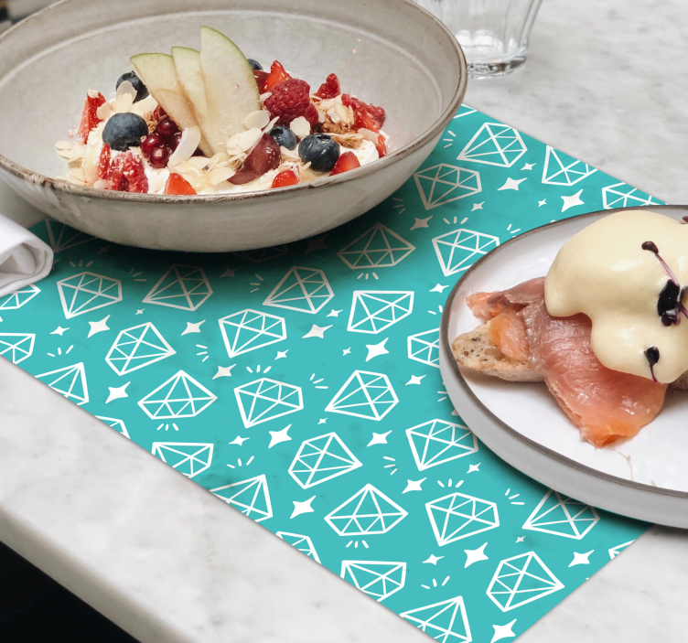 Bordstabletter original diamantmönster bakgrund - Tenstickers