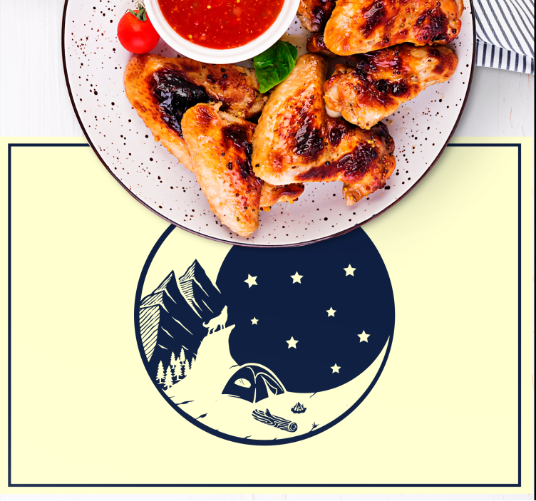 Bordstabletter original fjällcampingmotiv - Tenstickers