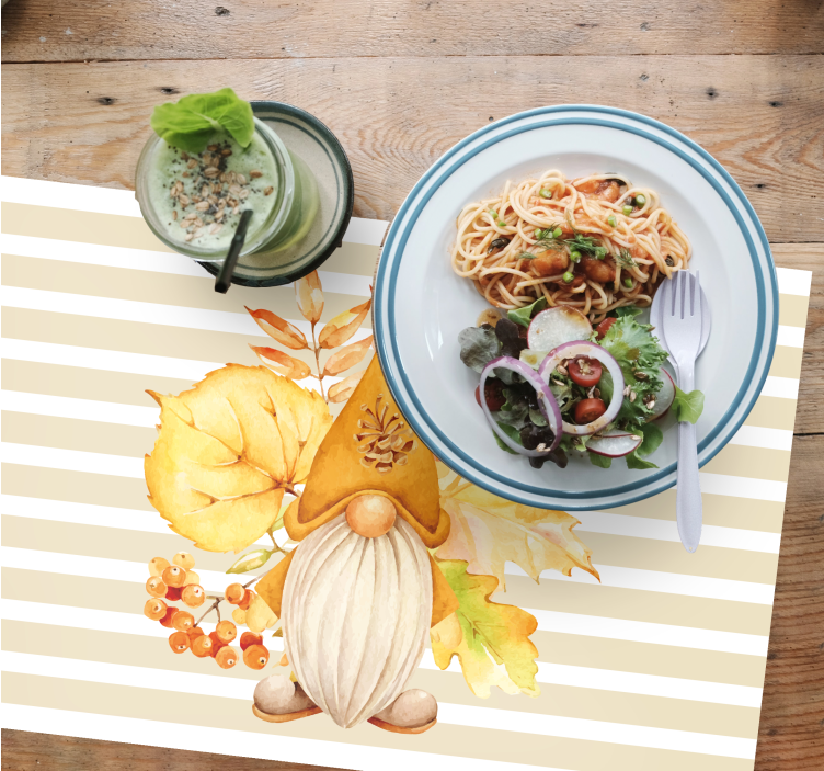 Bordstabletter original gnom med höstlöv - Tenstickers