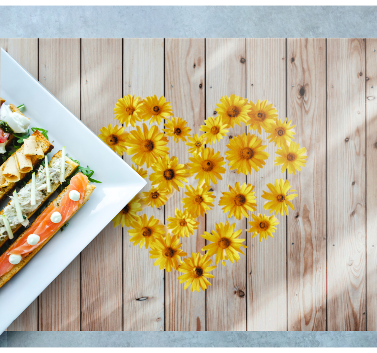 Bordstabletter original hjärtblomsterarrangemang - Tenstickers