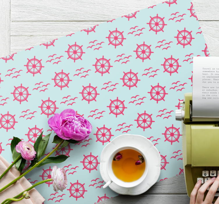 Bordstabletter original nautisk ratt - Tenstickers