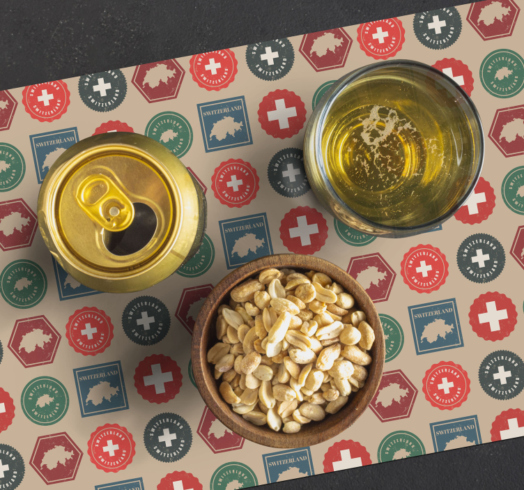 Bordstabletter original schweiziska flaggan - Tenstickers