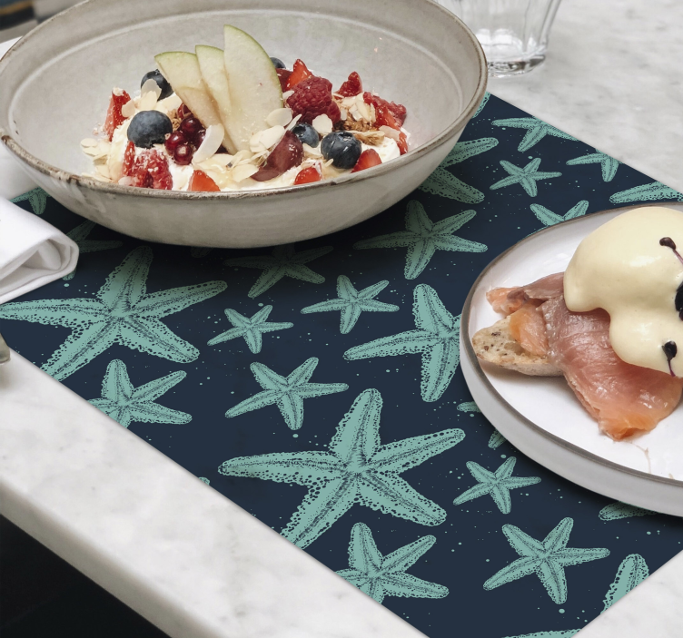 Bordstabletter original sjöstjärnemönster - Tenstickers