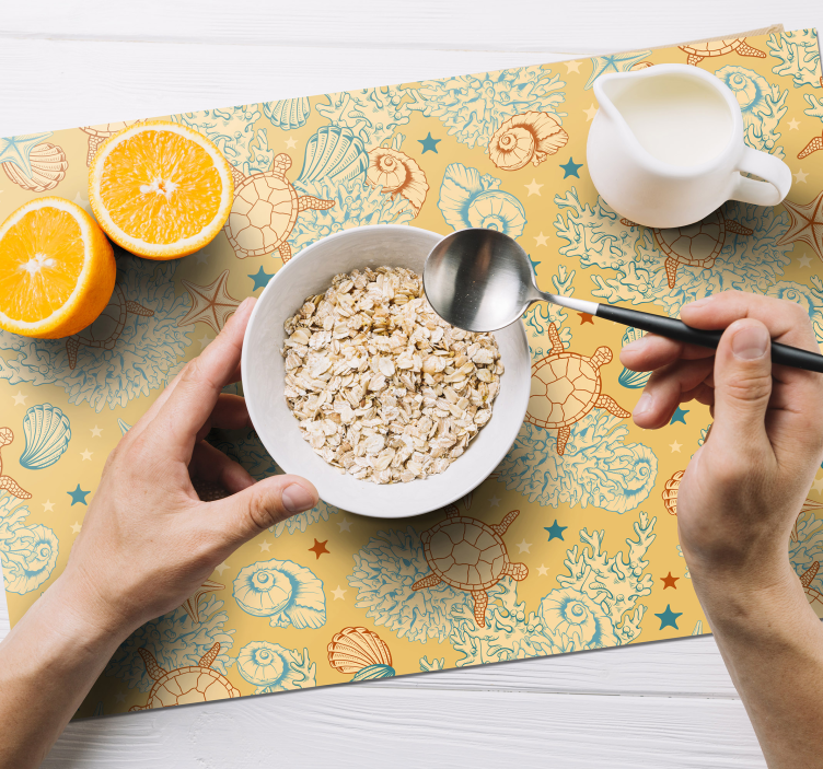 Bordstabletter original snäckmönster - Tenstickers