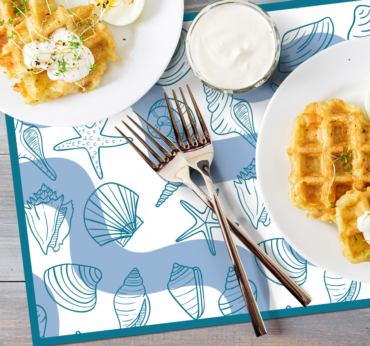 Bordstabletter original snäckmönsterkollektion - Tenstickers