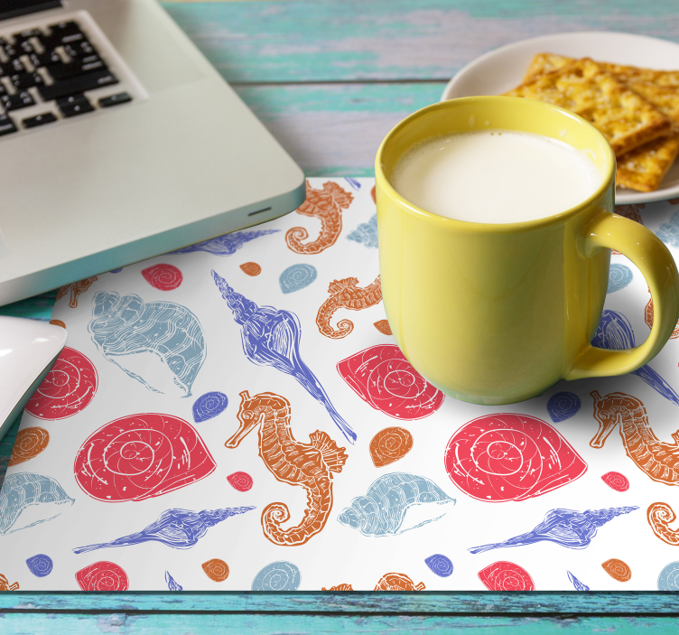 Bordstabletter original snäckor och sjöhästar - Tenstickers