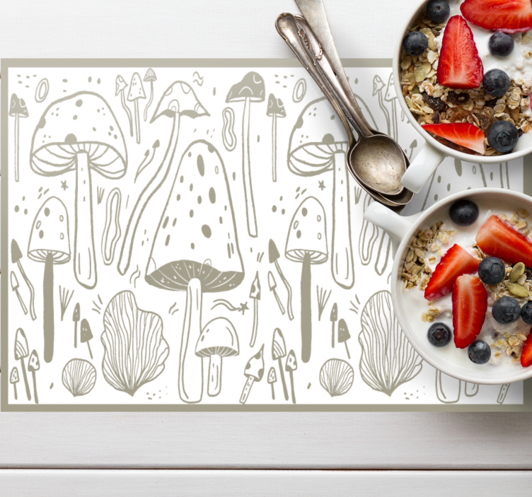 Bordstabletter original svamp natur elementer - Tenstickers