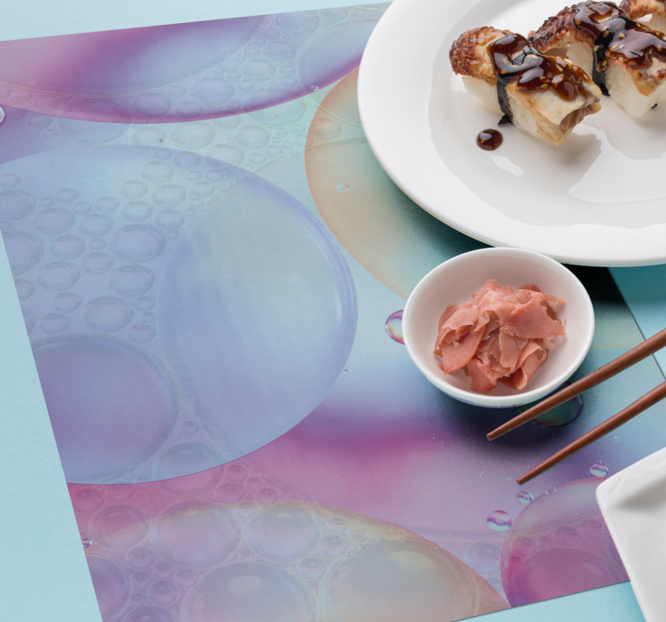 Bordstabletter sprudlande färgglad yta - Tenstickers