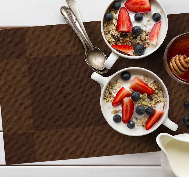 Bruna rektangulärer moderna bordstabletter - Tenstickers