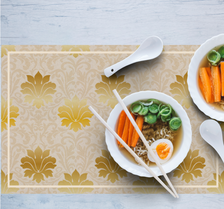 Elegant blommig bakgrund bordstabletter - Tenstickers