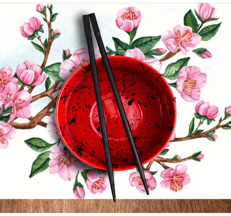 Elegant blommig skål bordstabletter original - Tenstickers