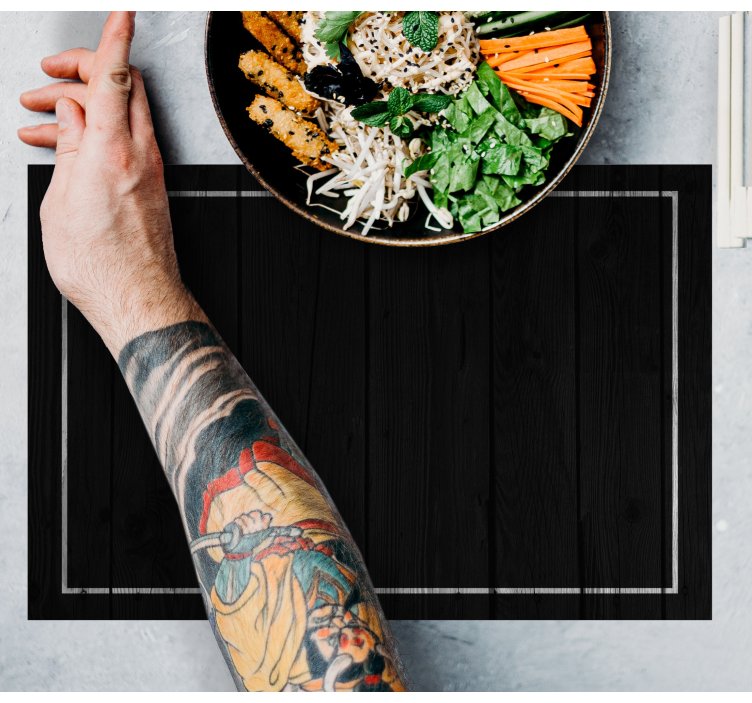 Elegant svart yta bordstabletter - Tenstickers