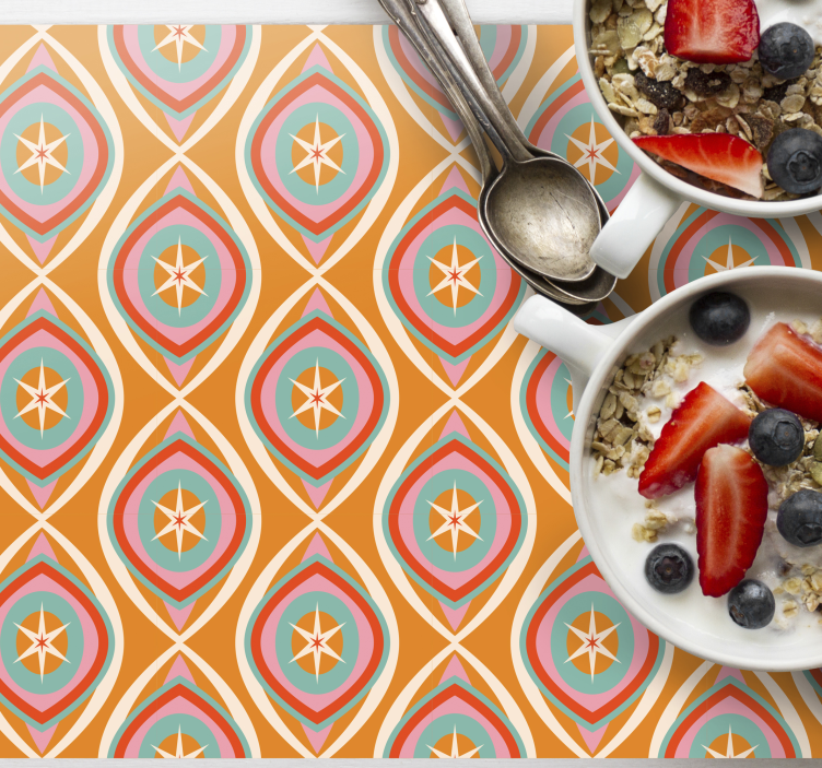 Färgglad stjärnmönster bordstabletter original - Tenstickers