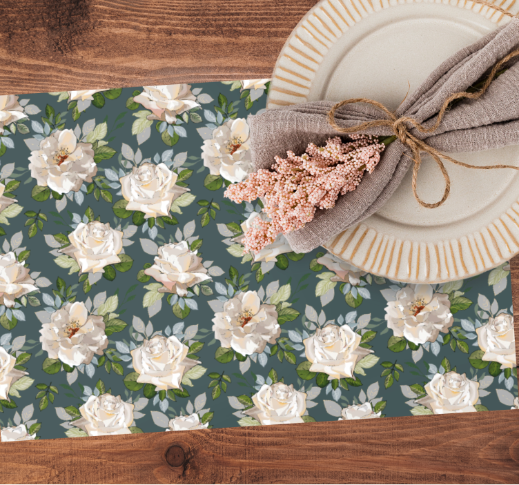 Färgglada eleganta bordstabletter i provensalsk stil - Tenstickers