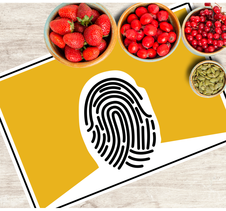 Fingeravtryck abstrakt konst original bordstabletter - Tenstickers