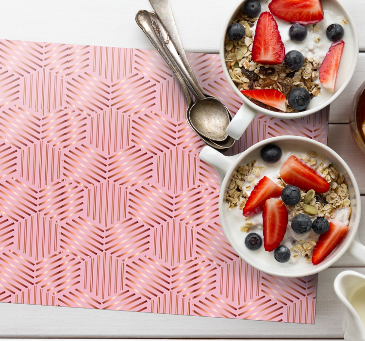 Geometrisk arrangemang bordstabletter - Tenstickers