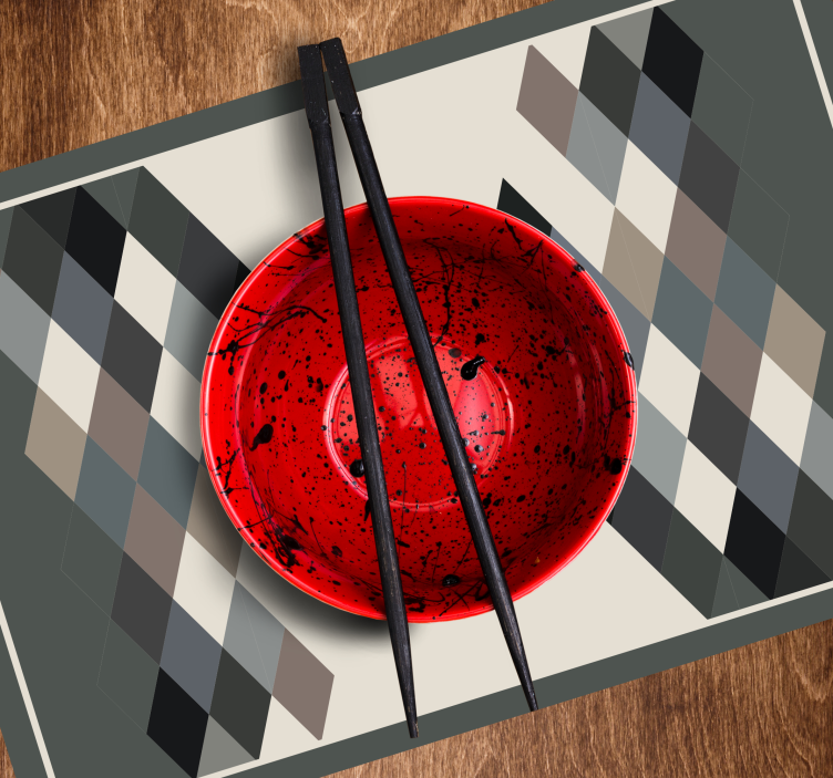 Geometrisk mönsteryta bordstabletter modernt - Tenstickers