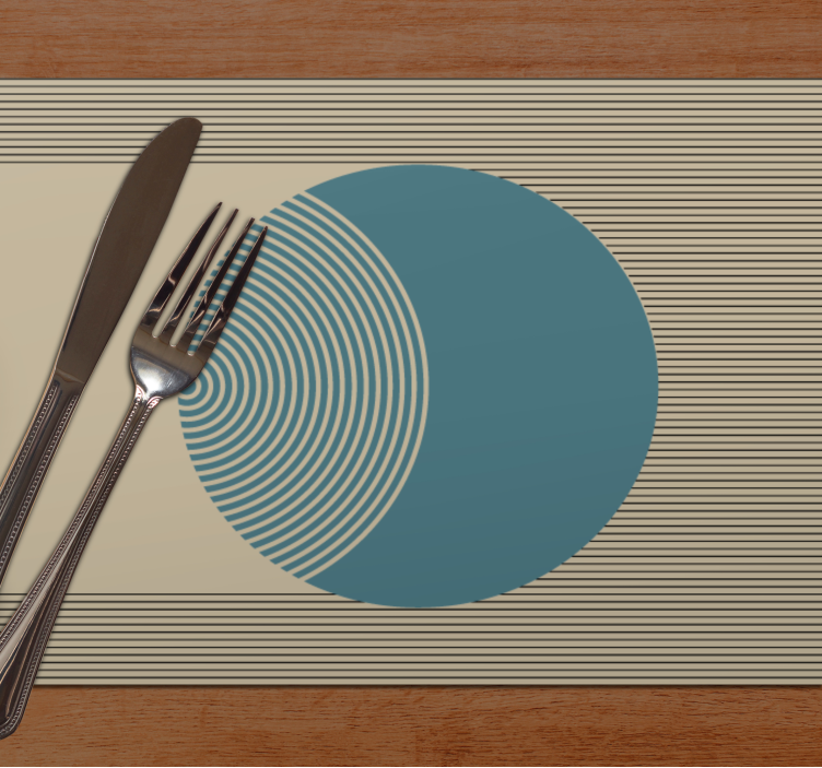 Geometriska färger på jorden moderna bordsmattor - Tenstickers