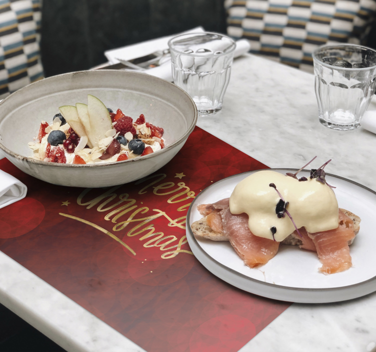 God jul i röda jul bordstabletter - Tenstickers