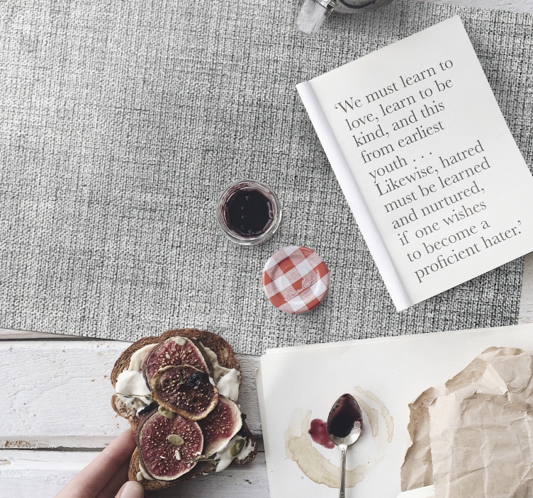 Grå konsistens moderna bordstabletter - Tenstickers