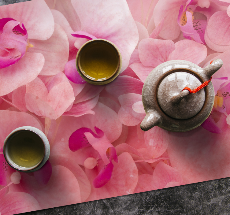 Graceful bloom komposition bordstabletter - Tenstickers