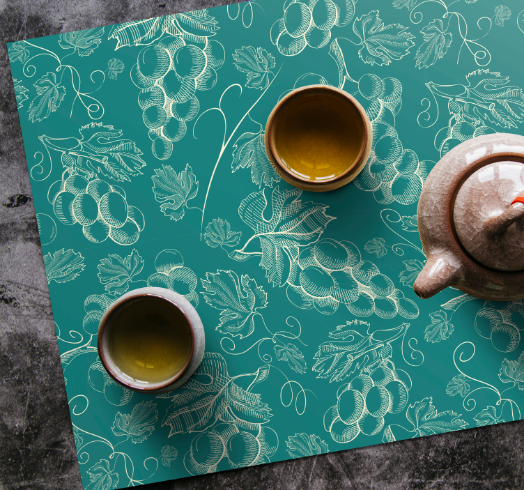 Grapevine pattern bordstabletter - Tenstickers