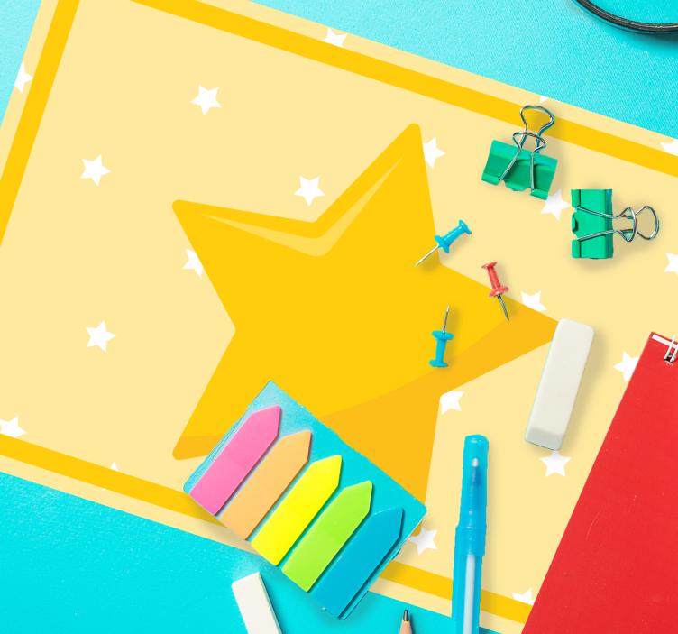 Gula klassiska stjärna hem bordstabletter - Tenstickers