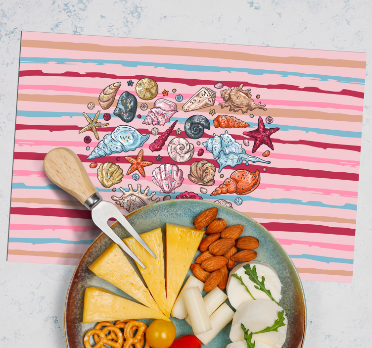 Havet älskar snäckskal bordstabletter - Tenstickers