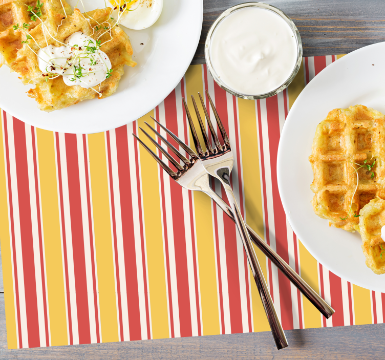 Randig design kalida toner moderna bordsmattor - Tenstickers