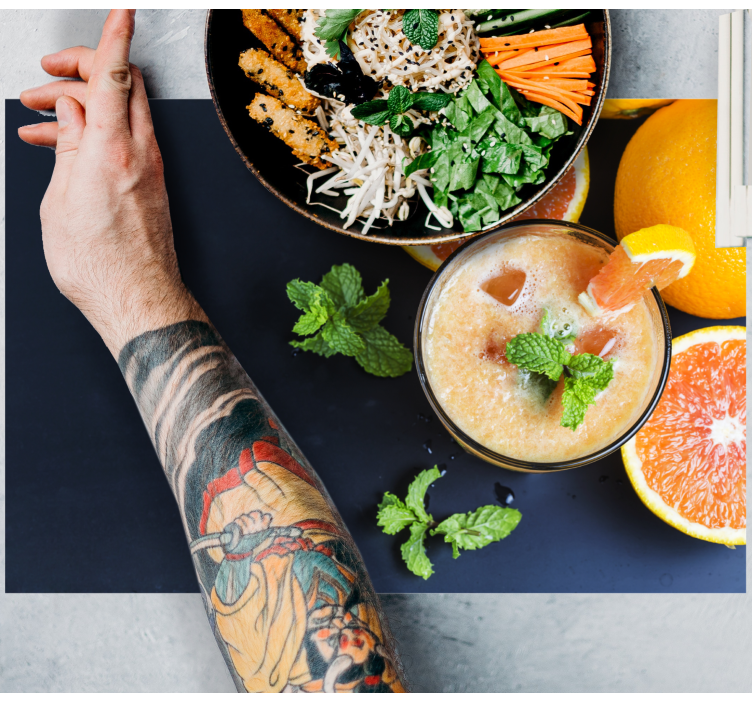 Hus bordstabletter fräsch citrusdryck - Tenstickers