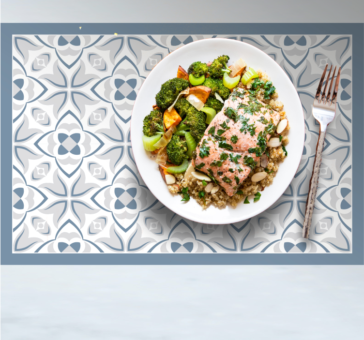 Intrikata blommor bordstabletter - Tenstickers