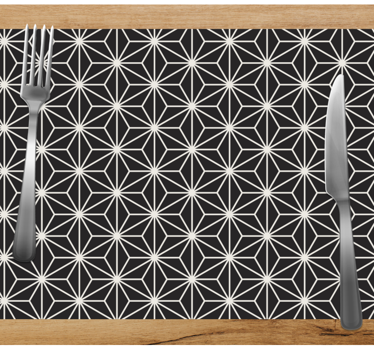 Japanska asanhoa mönster eleganta bordstabletter - Tenstickers