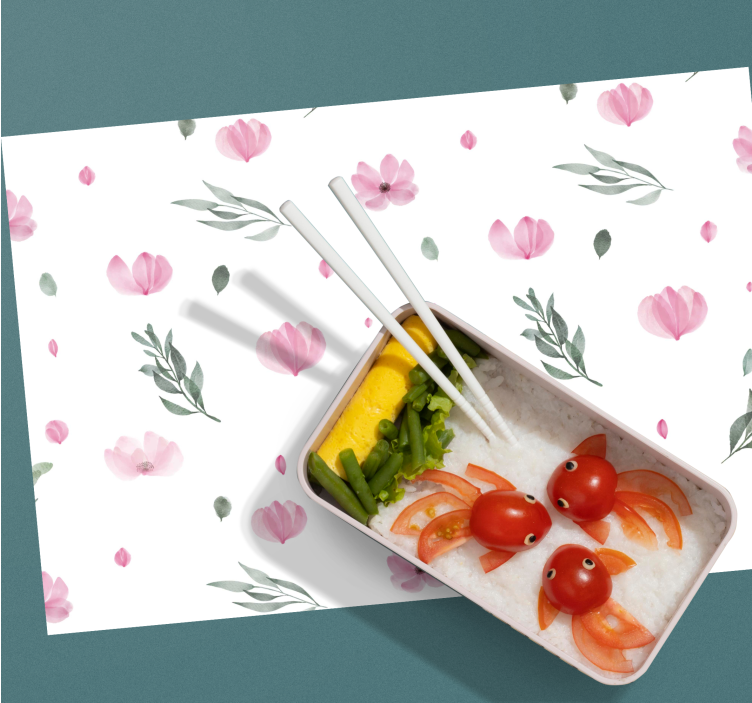 Jul bordstabletter med blommönster i mjuka nyanser - Tenstickers