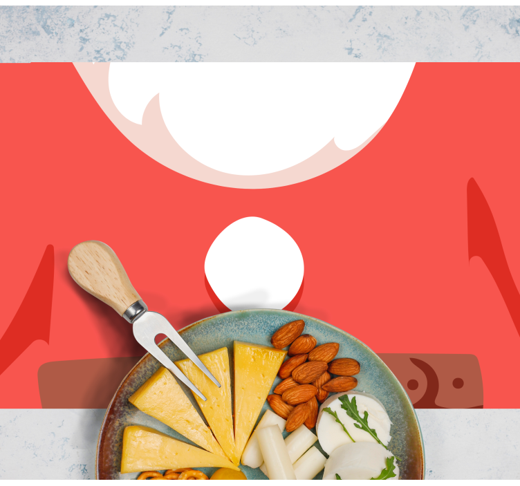 Jul bordstabletter tomte t-shirt - Tenstickers