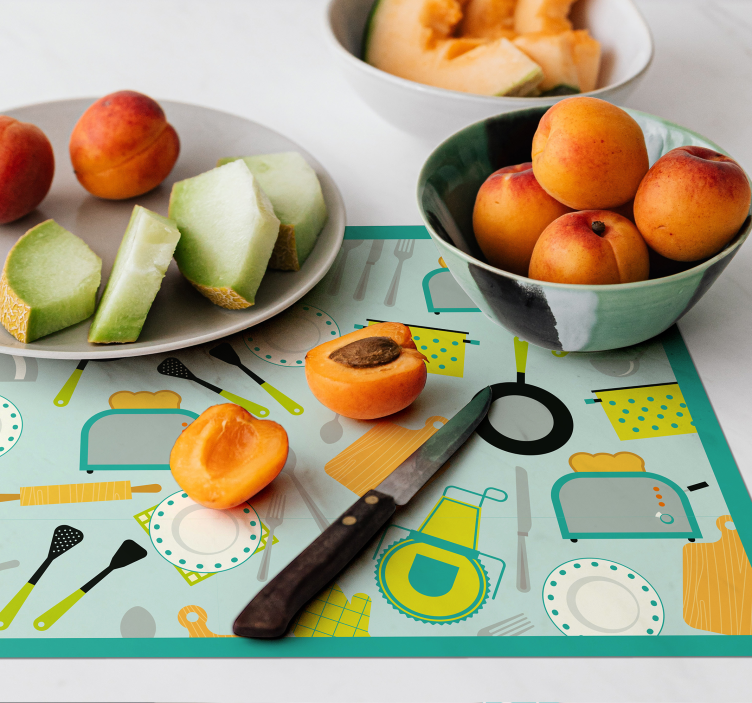 Köksredskapstema bordstabletter original - Tenstickers