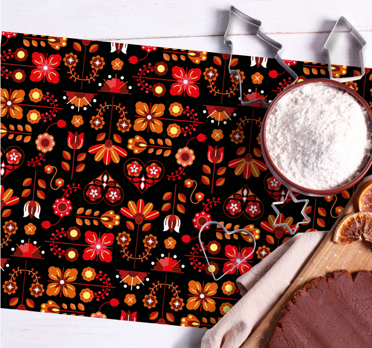 Lively botanical composition bordstabletter original - Tenstickers