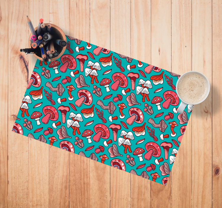 Lively mushroom concept bordstabletter original - Tenstickers