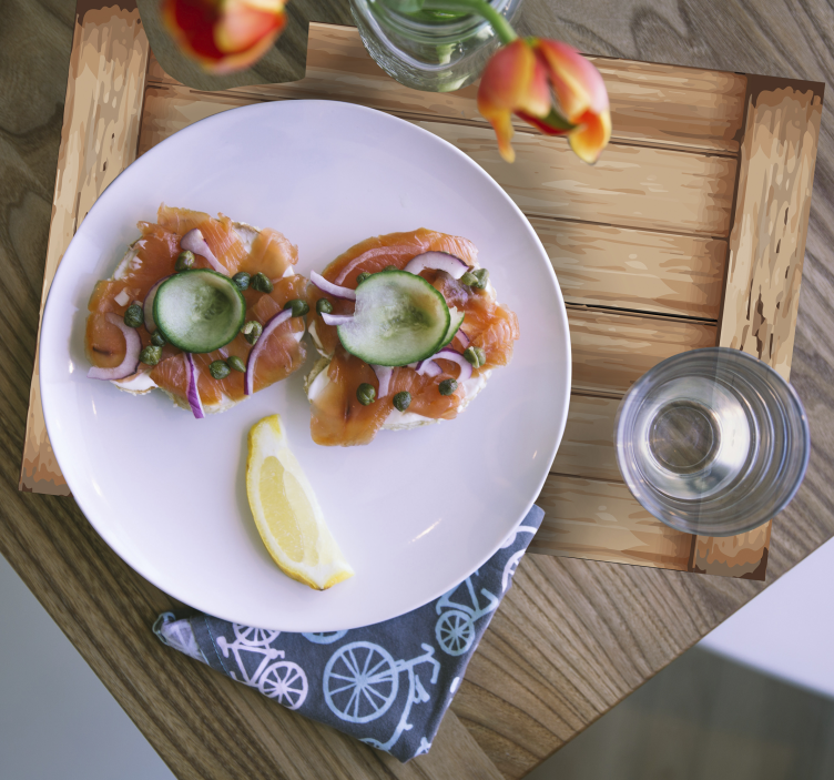 Moderna trämönster texturerade bordstabletter - Tenstickers