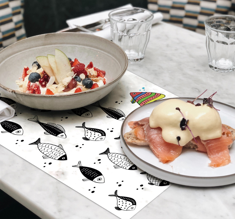 Motström fisk bordstabletter - Tenstickers